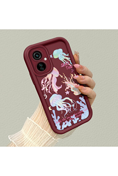 Hontinga Tecno Camon 19 Neo Compatible Camera Protected Medyuza Pattern Soft ...