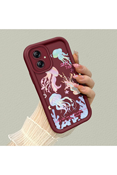 Hontinga جراب هاتف من السيليكون الناعم بنمط ميديوزا متوافق مع كاميرا سامسونج ...