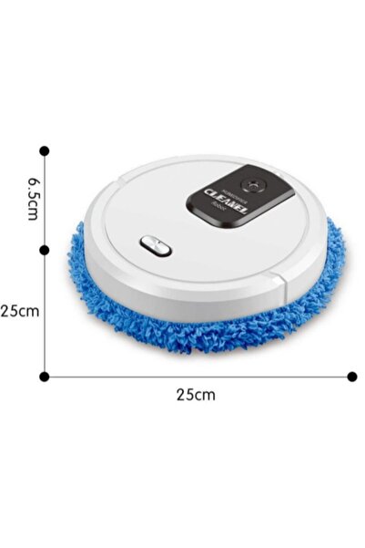 Generic Intelligent Robotic Vacuum Mop, Wet Dry, Pet Hair, Hard Floors, Carpe...