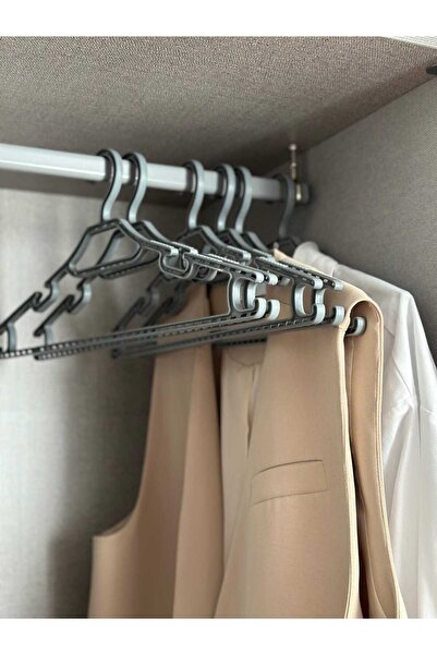 SİMPLY HOME COLLECTİON Desenli Esnek Kalın Elbise Pantalon Fular Ceket Askısı...