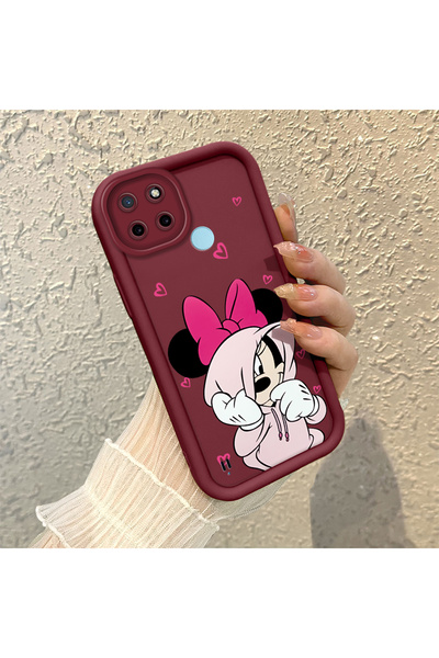 Hontinga حافظة هاتف من السيليكون الناعم بنمط لطيف متوافقة مع كاميرا Realme C2...