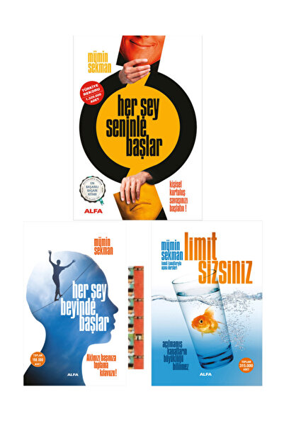 Alfa Yayınları Limit Sizsiniz, Her Şey Seninle Başlar, Her Şey Beyinde Başlar...