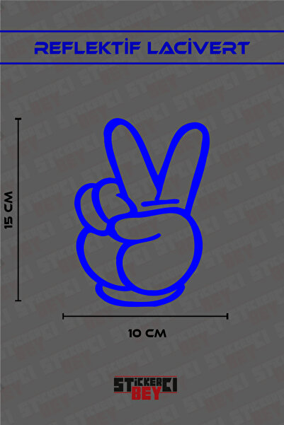 STİCKERCI BEY ملصق علامة السلام للدراجات النارية واللابتوب والخوذة والسيارة (...
