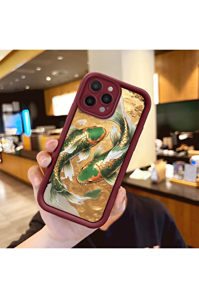 Hontinga حافظة هاتف من السيليكون الرقيق المتوافقة مع هاتف iPhone 15 Pro، نمط ...