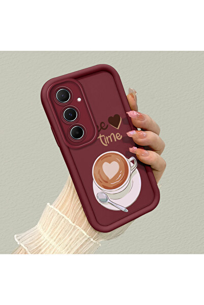 Hontinga غطاء هاتف سامسونج جالاكسي A55 متوافق مع الكاميرا، نمط لطيف، غطاء سيل...