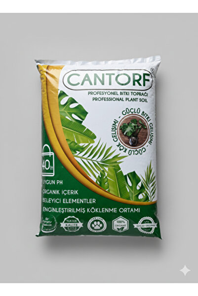 Cantorf PROFSYONEL BİTKİ TOPRAĞI, BESİORTAMI 40 LT TOPRAK HARCI
