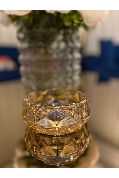 Decorland Crystal Glass Ashtray 11cm