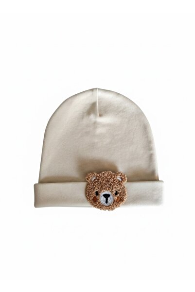 Soar Kids Aksesuar Baby Boy Bear Embroidered Cotton Hat