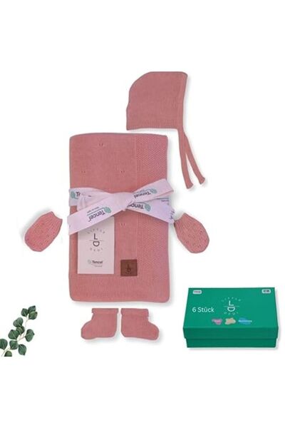 Next Baby Litle Dedi Dalisa 100% Cotton Knitted Blanket Pink 80*100 cm Gots C...