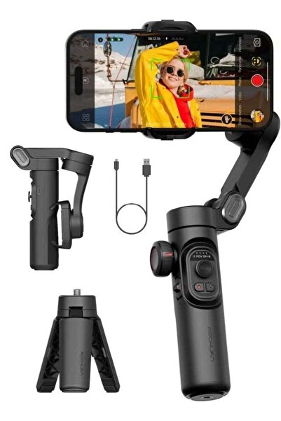 AOCHUAN Phone Gimbal Stabilizer - 3-Axis Foldable Smartphone Gimbal