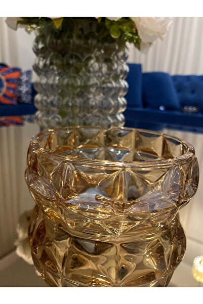 Decorland Large Size Crystal Glass Ashtray 15cm