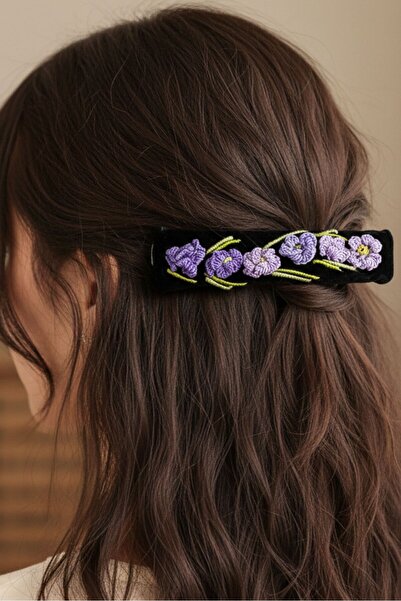 Uretti - Tülin 3528 2972 Handmade Brazilian Embroidered Floral Motif Clip-On ...