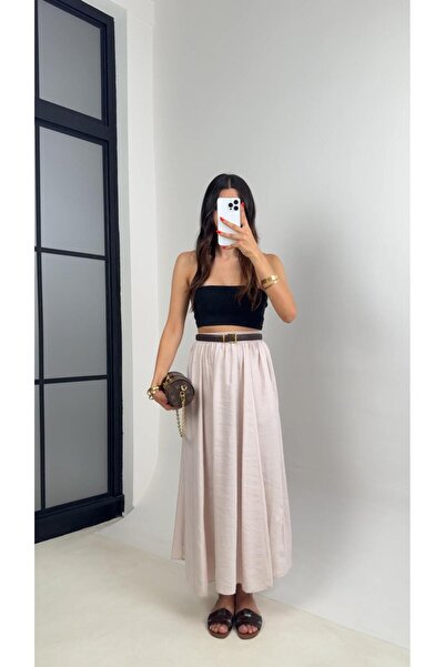 Gaus Taş Cep Detaylı Basic Etek GAUS-0045