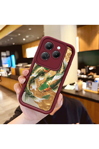 Hontinga حافظة هاتف من السيليكون الرقيق المتوافقة مع هاتف Infinix Hot 40/40 P...