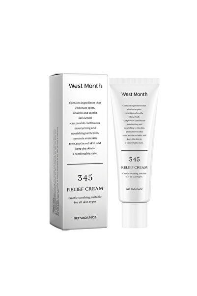 West Month كريم 345 المرطب اليومي للوجه، علاج للشوائب، ترطيب مهدئ مع النياسين...
