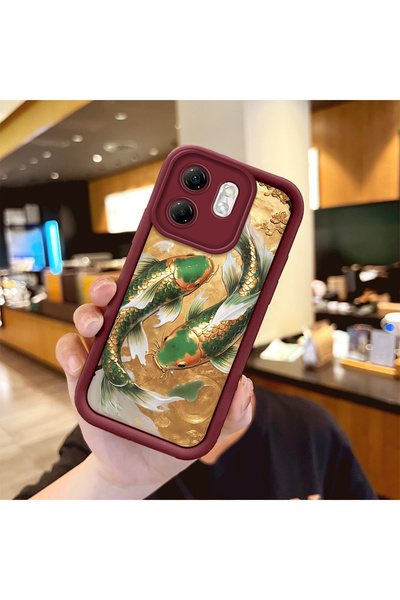 Hontinga حافظة هاتف من السيليكون الناعم المتوافقة مع هاتف Infinix Smart 9، نم...