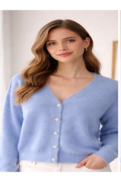 Liya Taş Düğmeli Sakal Hırka