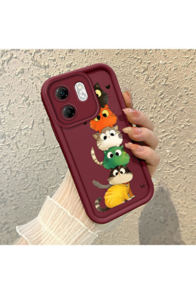 Hontinga غطاء هاتف من السيليكون الناعم بنمط القطط متوافق مع كاميرا إنفينكس هو...