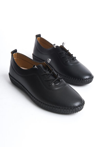 DELSOLERA Women's Black Orthopedic Sole Orthopedic Smart Lacing Casual Comfor...