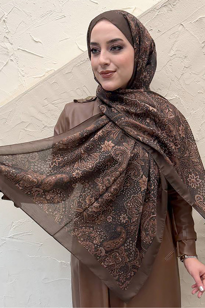 efdal şal eşarp Ethnic Pattern Voile Soft Shawl