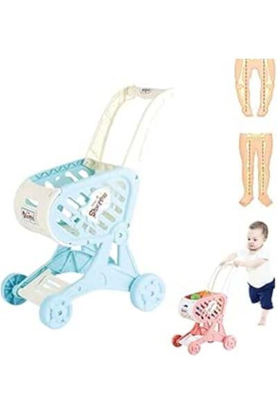 Vixplorn مجموعة عربة تسوق للأطفال