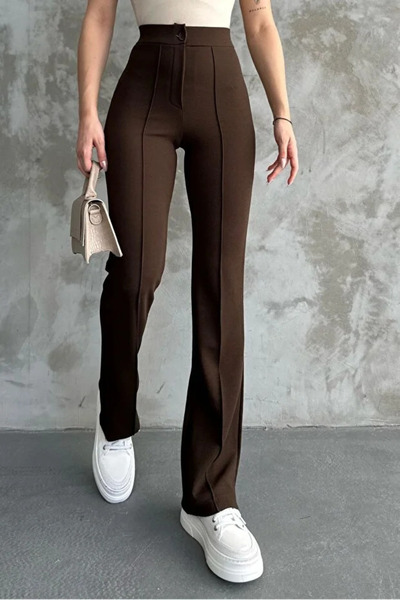 Lirviya Flared Pants with High Waist Pliers