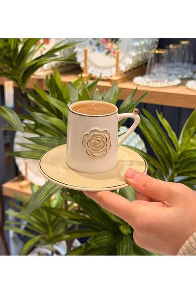 Mikasa Moor 6'lı Porselen Rosaria Kahve Fincanı