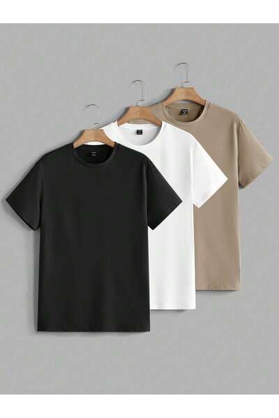 By Layina 3-Pack Advantageous Package Crew Neck T-Shirt
