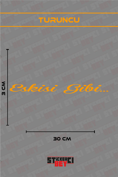 STİCKERCI BEY مثل القديم... ملصق مكتوب للدراجات النارية والكمبيوتر المحمول وا...