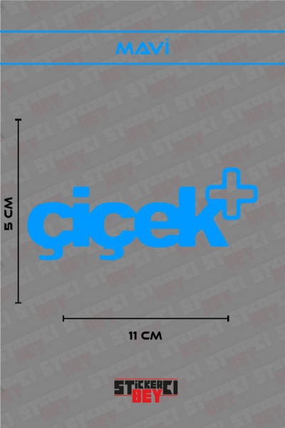 STİCKERCI BEY Flower Written Motorcycle Laptop Helmet Car Sticker Decal (Foil...