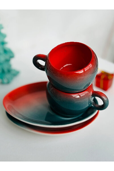 MeGgDecor 2-Person Red-Green Bonibon Cup