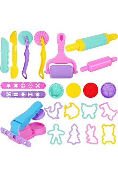 Aputue 22-Piece Colorful Plastic Dough Tools Set