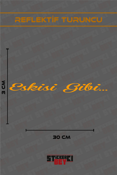 STİCKERCI BEY مثل القديم... ملصق مكتوب للدراجات النارية والكمبيوتر المحمول وا...