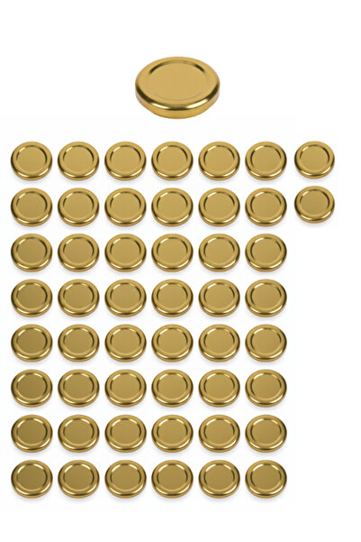Milea 50 Adet Gold Kavanoz Kapağı – 38mm (250 ml kavanozlara uyumlu)