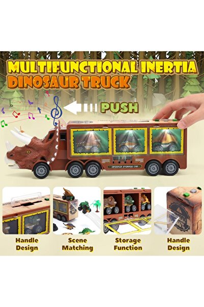 Skirfy Dinosaur Truck Toys for Kids