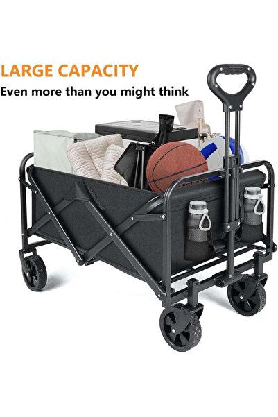 Türkiye Heavy Duty Folding Wagon Cart for Outdoor Use