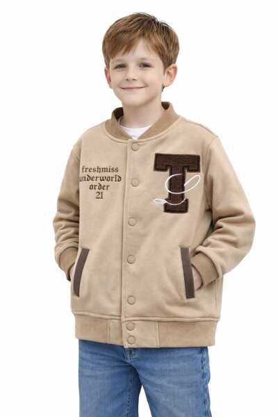 CarnavalKids erkek çocuk çıtçıtılı kolej ceket