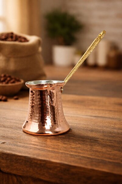 maison matmazel El Dövme Bakır Türk Kahvesi Cezvesi 6 Kişilik |