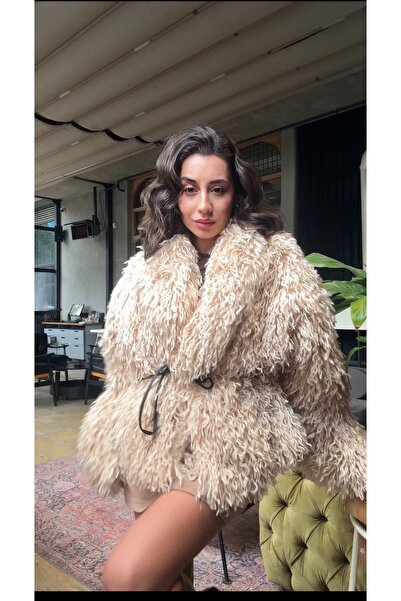 SANX Camel Tüylü Kürk