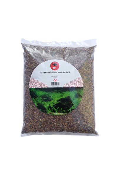 sv حصى ذو حبيبات خشبية – 4-6 مم، 8 كجم ركيزة لأحواض السمك
