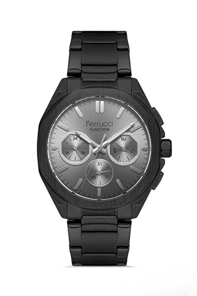 Ferrucci Black Steel Cord Men's Wristwatch L03551M.05