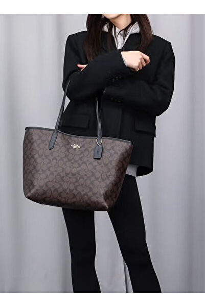 COACHOU Tote Bag In Signature Canvas Women's Fashion Versatile Large Capacity...