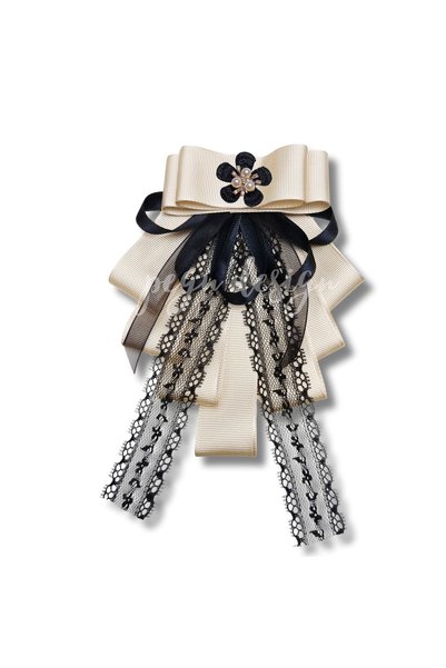 pegu baby collection LUXURY EKRU DANTELLİ KADİFE KURDELE İNCİLİ ÇİÇEKLİ YAKA ...