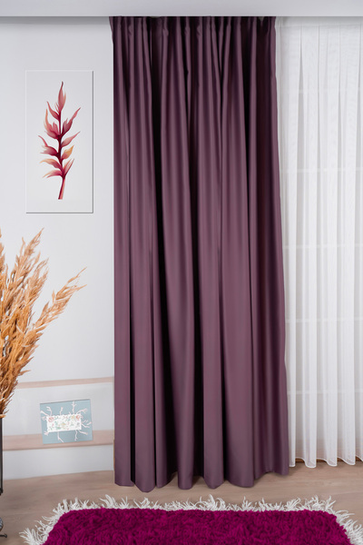 Elen's Dark Blackout Işık Geçirmez Karartma Kalın Fon Perde Salon Çocuk Yatak...