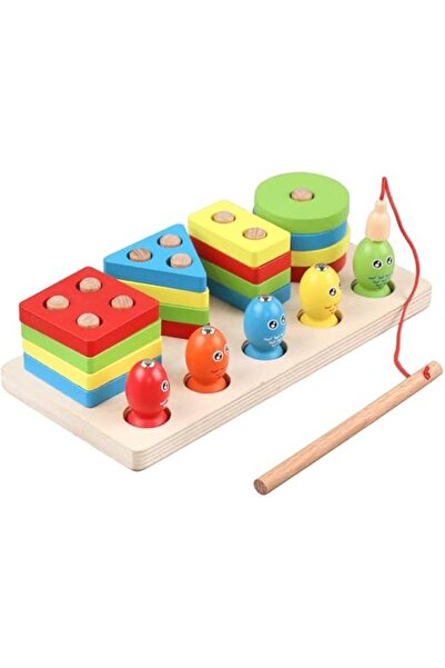 Generic Montessori Toys for Boys and Girls Ages 1-3, 2-in-1 Magnetic Fishing ...