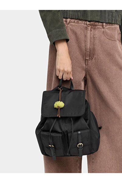 PARFOIS Charm'lı Teknik Kumaş Sırt Çantası