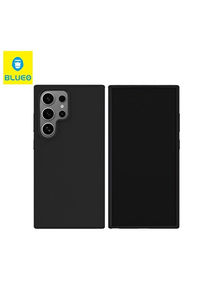 BLUEO حافظة هاتف سامسونج S24 جلدية فاخرة باللون الأسود