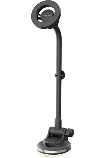 porodo حامل سيارة مغناطيسي من فيندكس مع عمود مرن قابل للتمديد