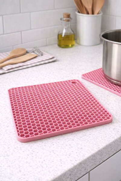 ulubek Isıya Dayanıklı Silikon Nihale – Kaymaz Petek Desenli Tencere Altlığı ...