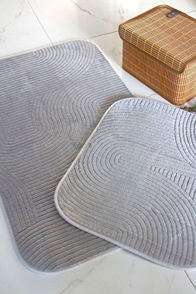 DDHOME Неплъзгаща се баня и тоалетна комплект 2-компонентен комплект 60 × 100...